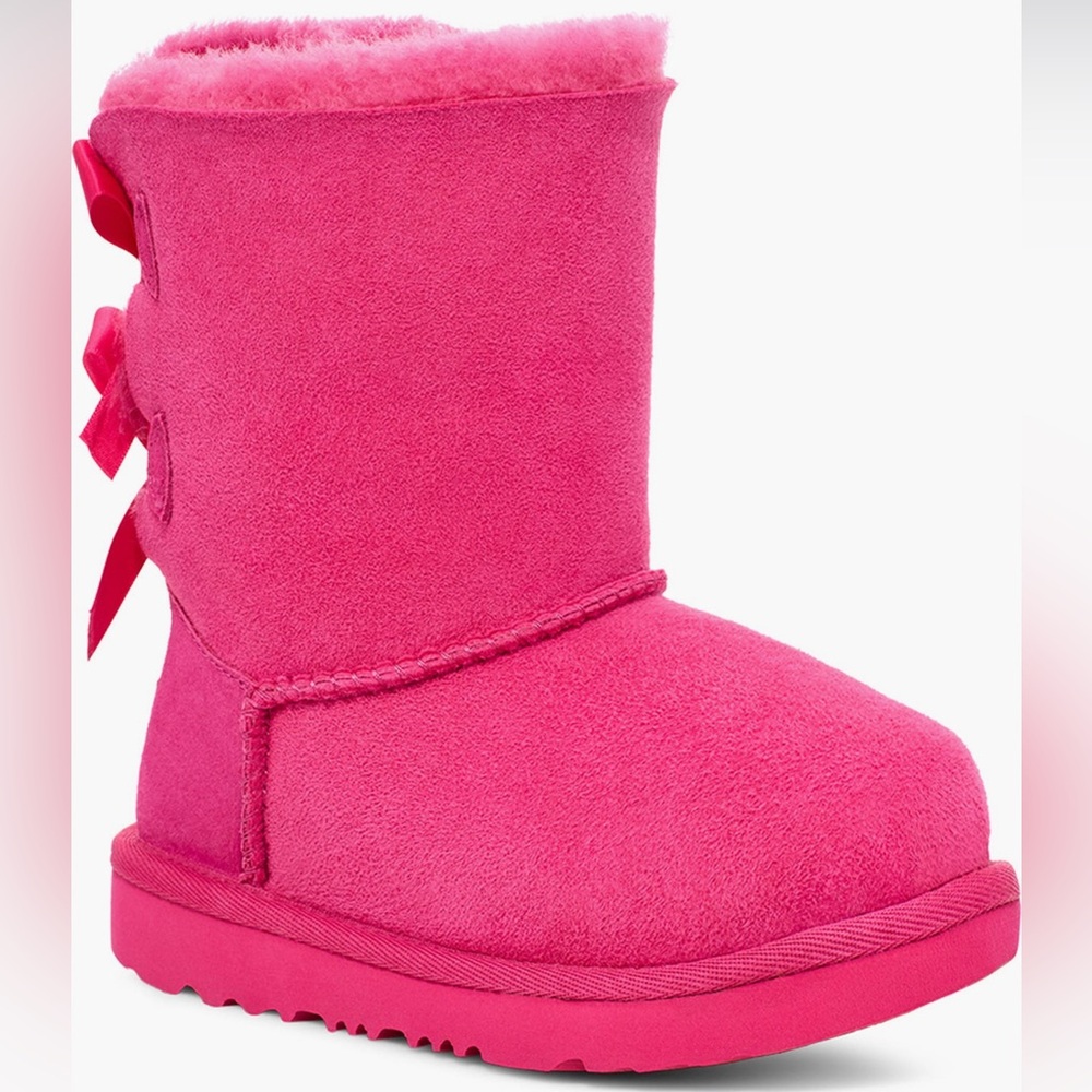 UGG Kids Bailey Bow II Water Resistant Genuine Shearling Boot